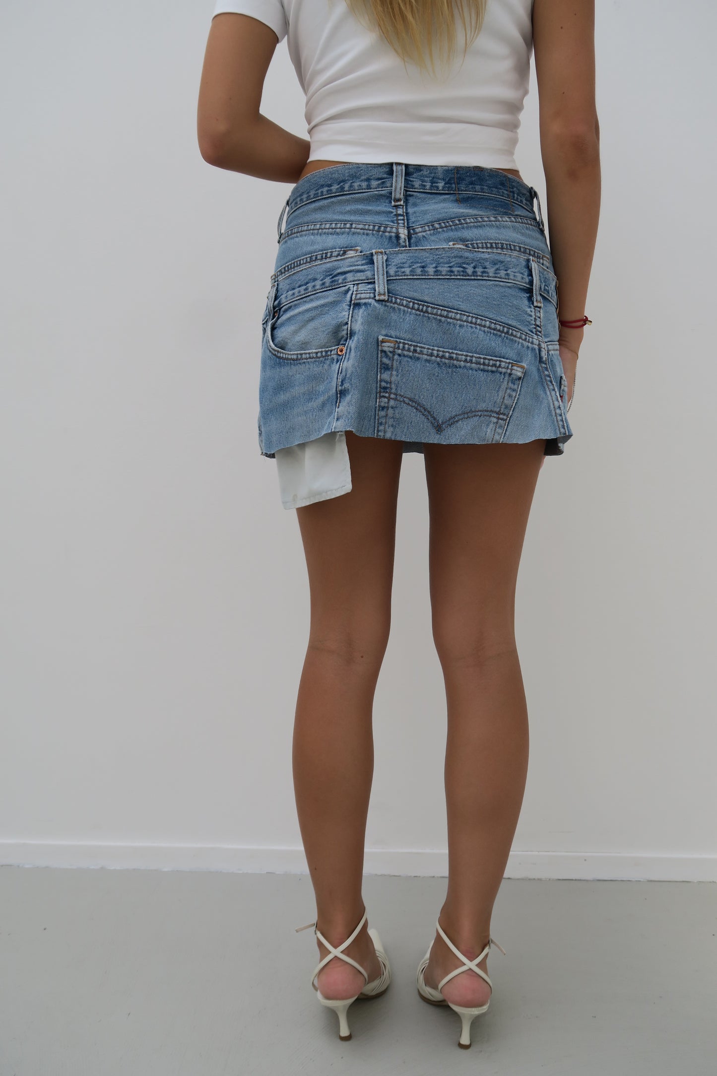 double up - reworked skirt