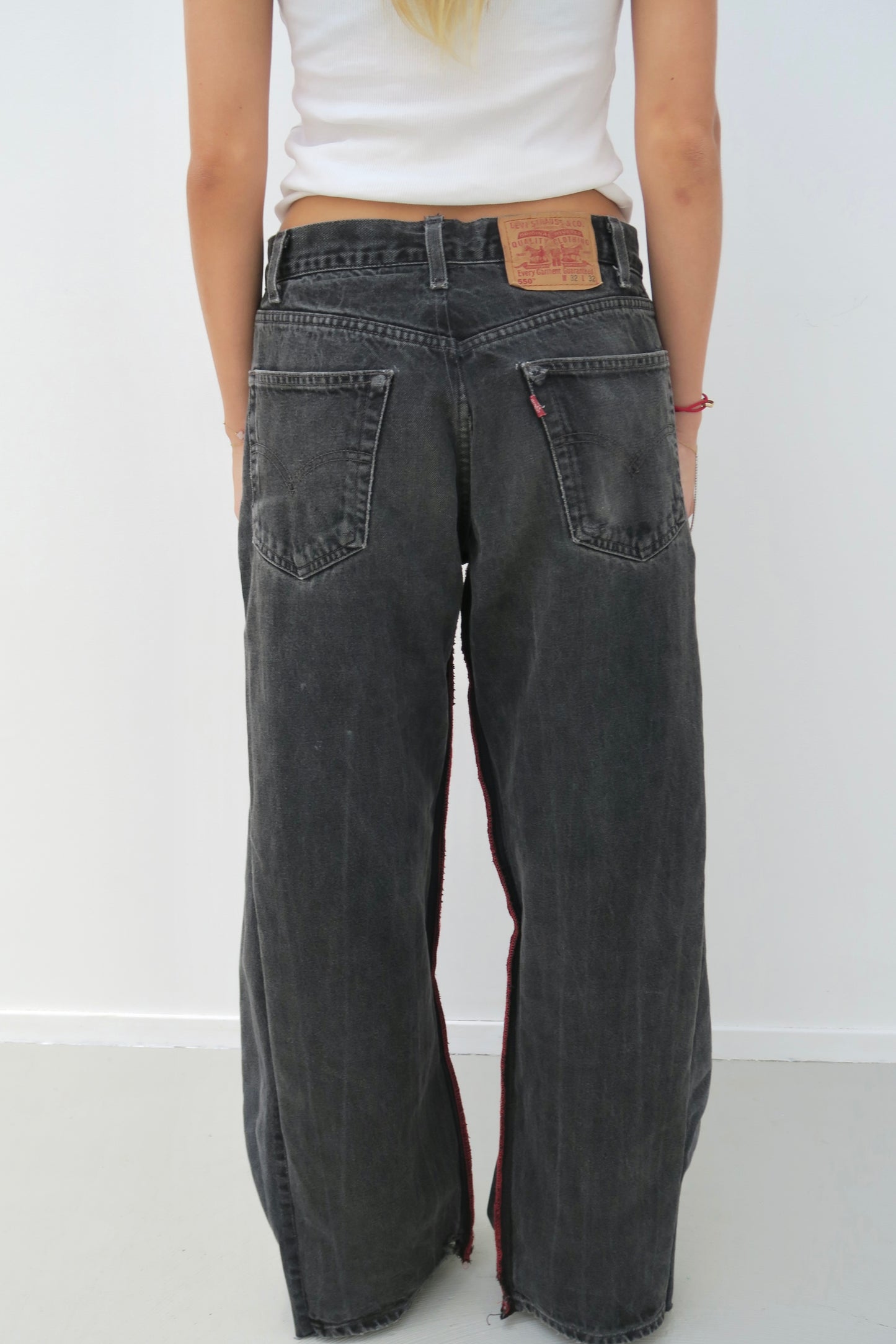 double denim - reworked jeans
