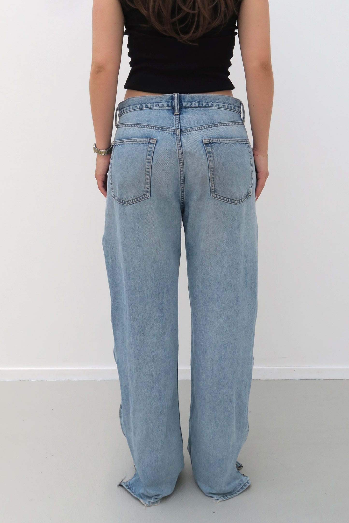 zip seam - reworked GAP jeans