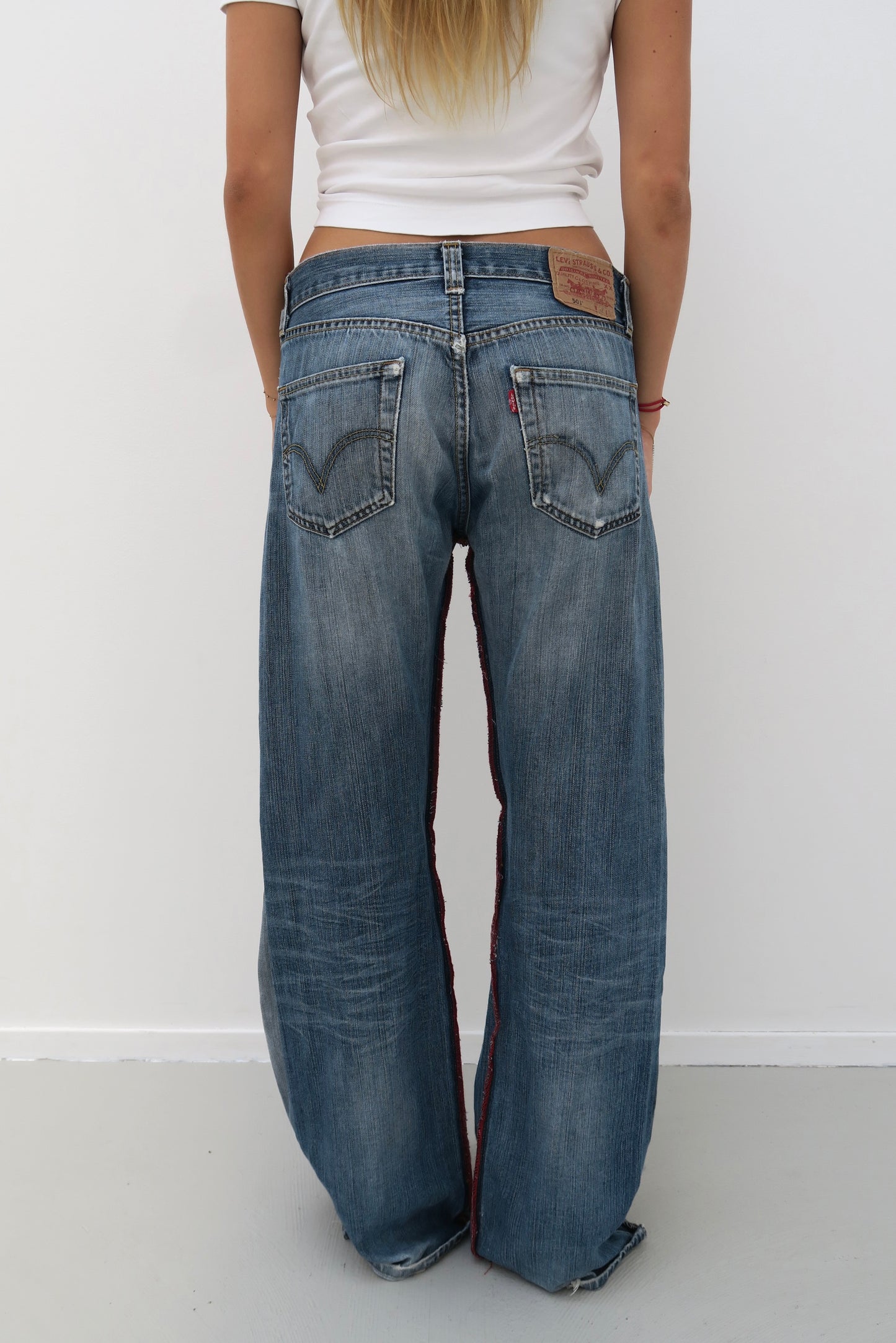 double denim - reworked jeans