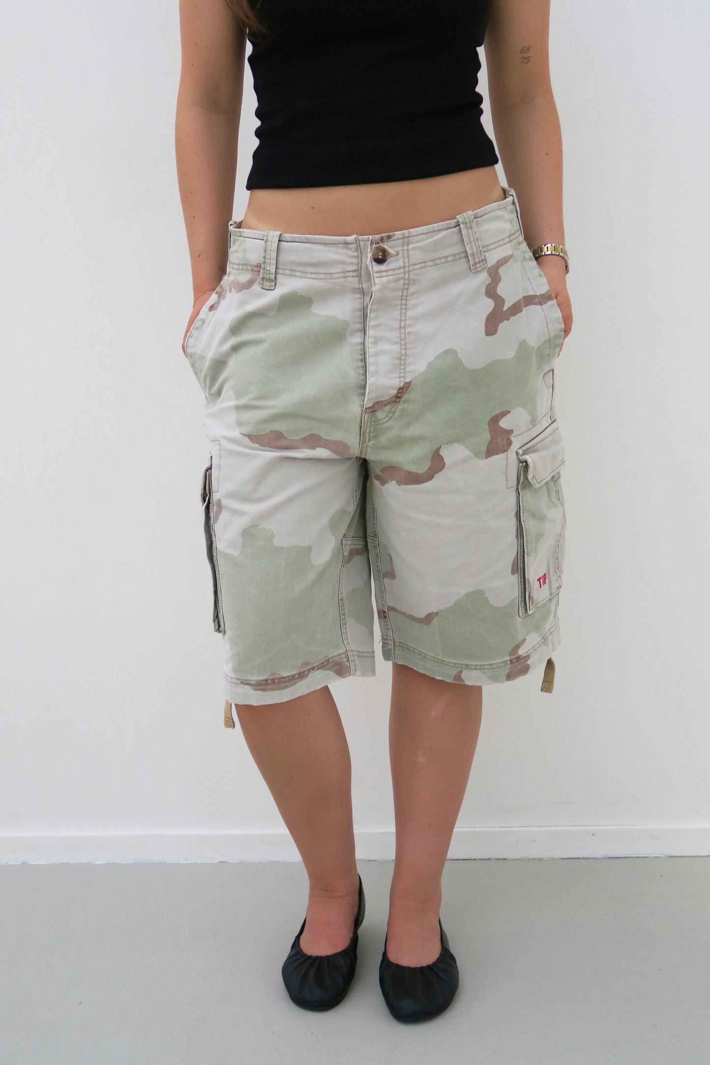 vintage camo jorts