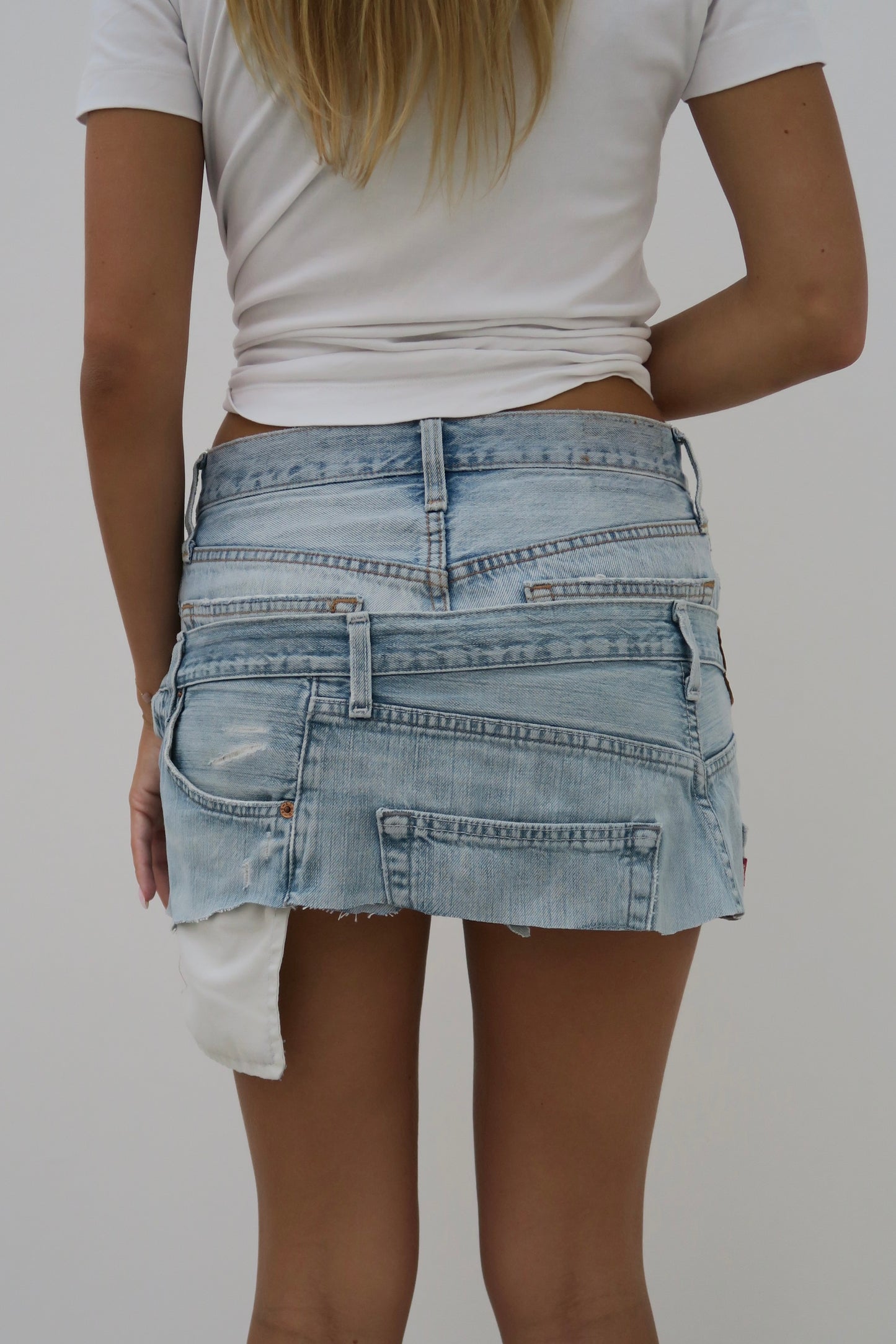 double up - reworked skirt